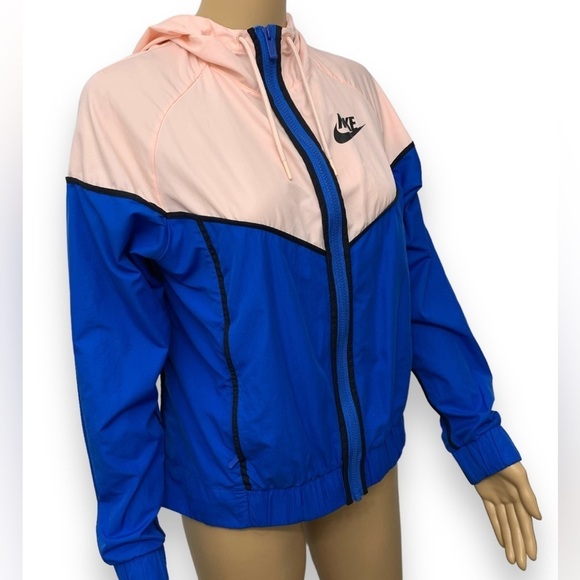 Nike Women's Sportswear Windrunner Woven Jacket Colorblock Zip Up Hoodie Size S - Picture 5 of 16
